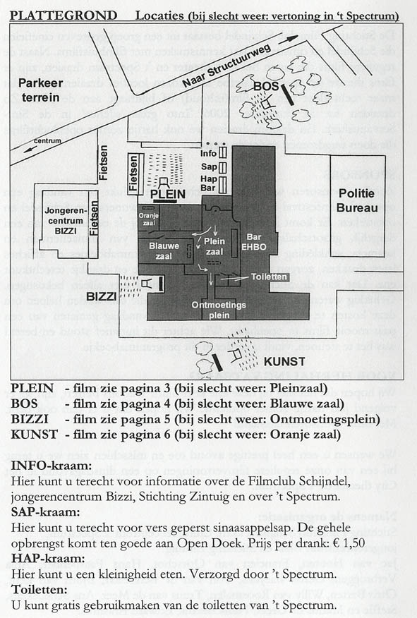 Open doek plattegrond